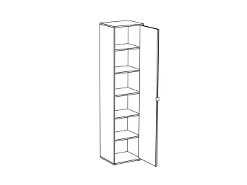 Шкаф однодверный ОГОГО Latte ЛДСП