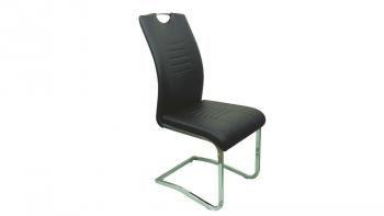 Хром/Черный 605 экокожа