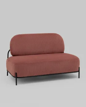 Велюр рельефный коралловый