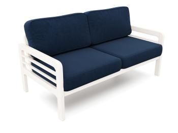 Беленый дуб/Велюр синий