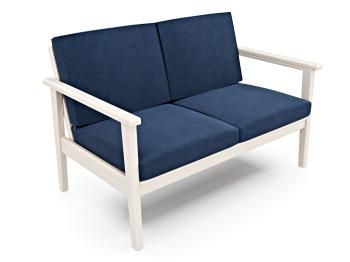 Беленый дуб/Велюр синий