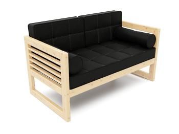 Сосна/Велюр черный