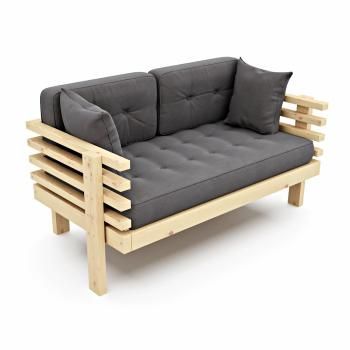 Сосна/Серый велюр