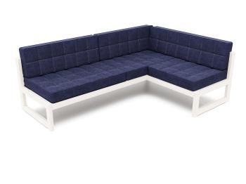 Беленый дуб/Рогожка синяя