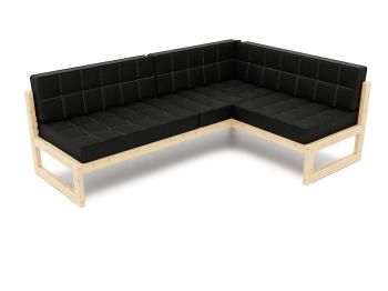 Сосна/Велюр черный