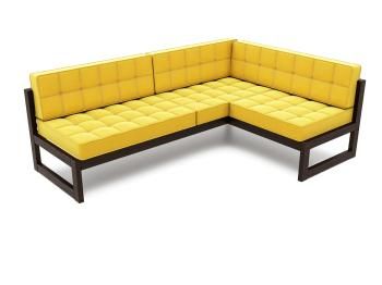 Венге/Велюр желтый