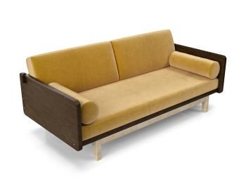 Орех/Горчичный велюр