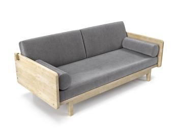 Сосна/Серый велюр