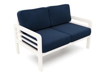 Беленый дуб/Велюр синий