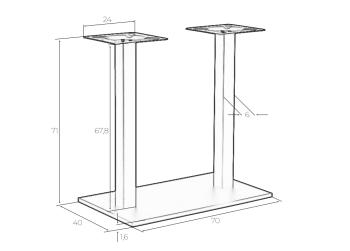 Подстолье обеденное DOBRIN EDWARD