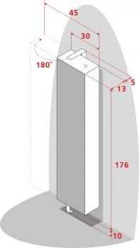 Поворотный зеркальный шкаф Shelf Lupo