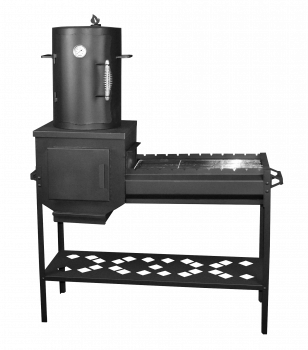 Мангал с коптильней Завод Палитра Профи, ST3, 3мм