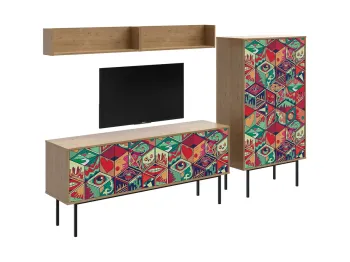 Фасад - принт golden mexico, Корпус - Дуб Корбридж