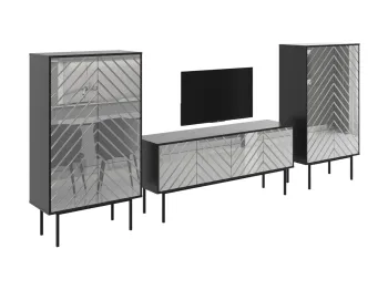 Фасад - Зеркальный, Корпус - Черный