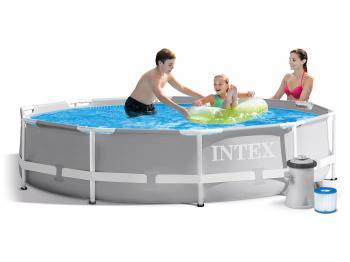 Каркасный бассейн Intex Prism Frame  с фильтром-насосом 6503л