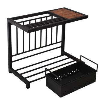 Мангал стационарный BOYSCOUT ЛОФТ со столиком и дровницей 930х510х1000 /1