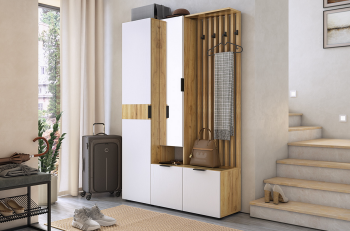 дуб крафт золотой/белое дерево