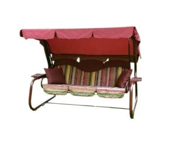 Каркас бордовый/Разноцветный рис.полоска