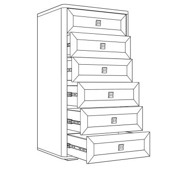 Комод Кураж Парма Нео высокий