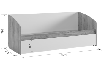 Детский гарнитур Мебельсон Форсаж К2