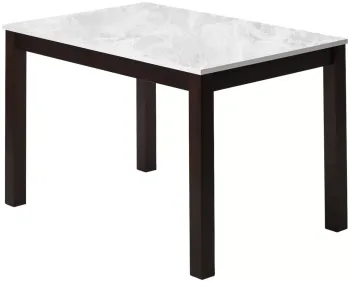 SWEDEN белый мрамор / темный орех