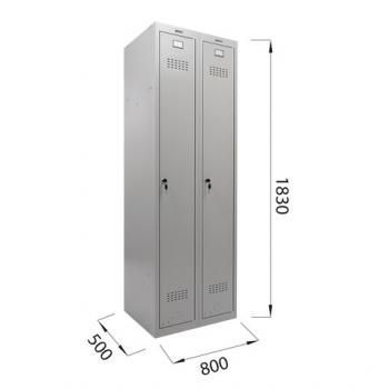 Шкаф металлический для одежды BRABIX