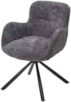 3018-19 темно-серый, шенилл/ черный каркас