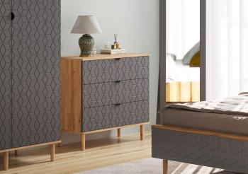 Комод 3 ящ МебельГрад Денвер спальня