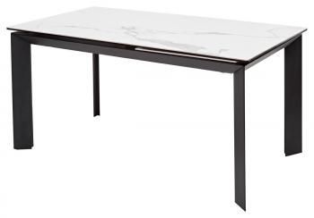 HIGH GLOSS STATUARIO Белый мрамор глянцевый, керамика/ черный каркас