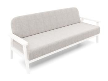 Белая эмаль/Рогожка серая