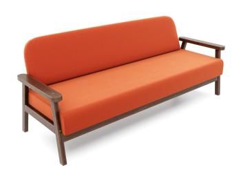 Орех/Велюр оранжевый