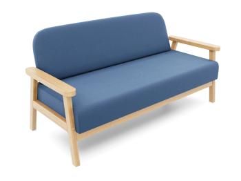 Береза/Велюр голубой