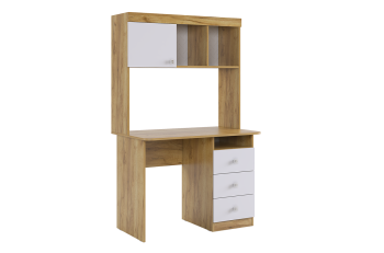 Дуб крафт золотой/Белый