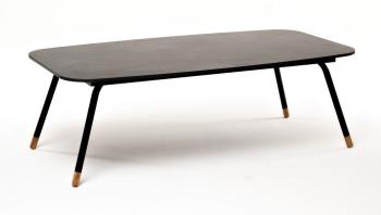 Каркас черный муар, столешницы серый гранит