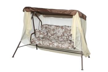 Каркас коричневый/Коричневый рис. цветы