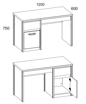 Стол Анрэкс JAZZ 1D2S