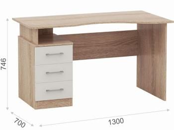 Стол Империал Гарвард эргономик 130 3ящ ПР