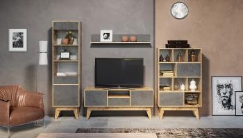 Дуб ватан/Бетон чикаго