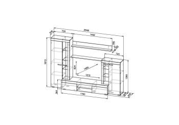 Готовая гостиная Woodville Swede