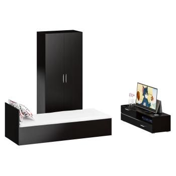 Венге/Фасады Мдф Чёрный Глянец