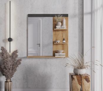 Полка настенная с зеркалом БРВ Мебель GRACE LUS 80