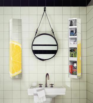 Поворотный зеркальный шкаф Shelf Hop Art