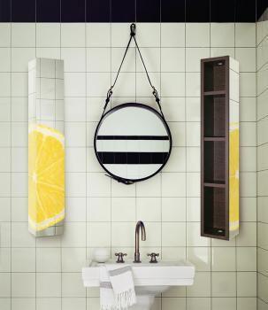 Поворотный зеркальный шкаф Shelf Хоп Шелф Арт