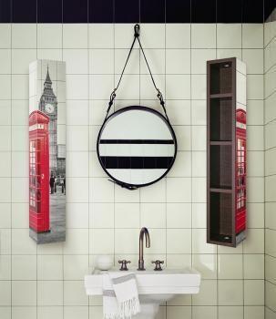 Поворотный зеркальный шкаф Shelf Хоп Шелф Арт