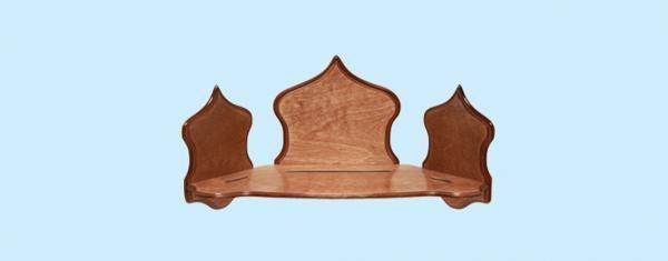 Полка под иконы Andre одноярусная угловая