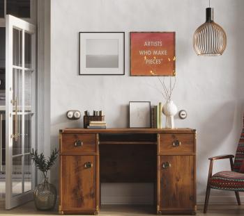 Стол письменный БРВ Мебель ИНДИАНА JBIU 2d2s