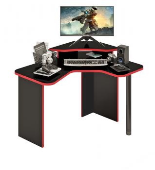 Стол игровой-угловой Мэрдэс СКЛ-ИгрУгл120Ч+НКИЛ-УГЛ Ч Правый