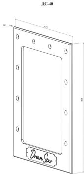 Комплект тумба подвесная с зеркалом Compass Ассоль АС-69-ДС-40