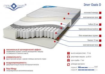 Матрас Легенда Элит Оазис Д 1800*800
