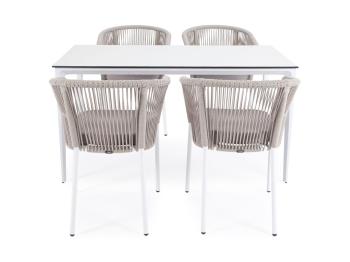 Обеденная группа на 4 персоны со стульями марсель 4sis Малага